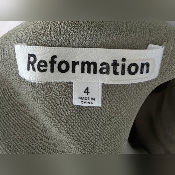 Reformation Reya Green Dress - Picture 8 of 11